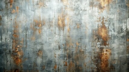 Obraz premium Distressed silver metallic texture with worn, rough, and faded grunge elements creating a worn, edgy, industrial-style background with a vintage, retro aesthetic feel.