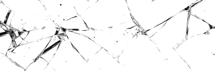  PNG Big broken glass with cracks