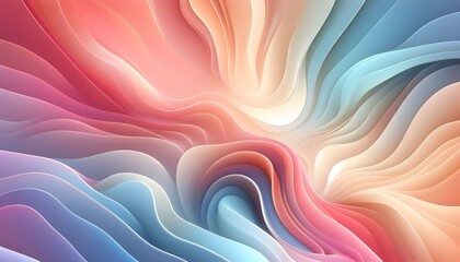 Obraz premium Abstract Colorful Wavy Layers Background