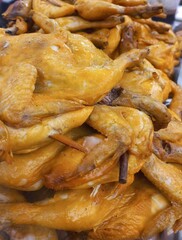 Marinated chicken for grilled or roasted chicken by simmering with the spices | Indonesian food natural photos