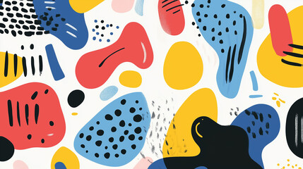 Abstract bright graphic background, colorful and dynamic design