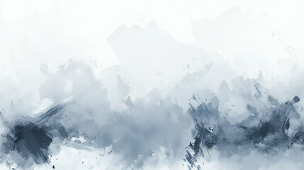 Soft blue and gray abstract watercolor background with gentle brush strokes, artistic style, copy space