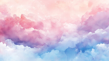 Dreamy pastel cloud abstract background with pink and blue tones for creative projects