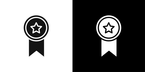 Champion icon Flat vector set outline