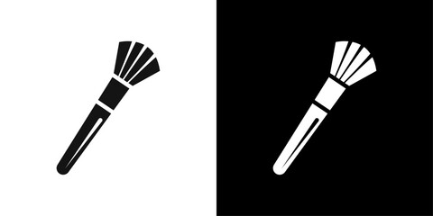 makeup brush icon Flat vector set outline