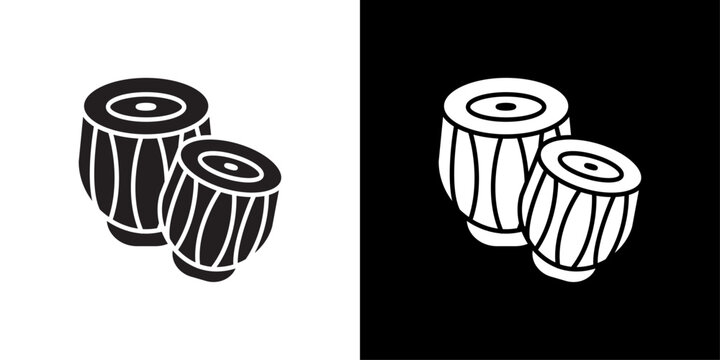 Tabla icon Flat vector set outline