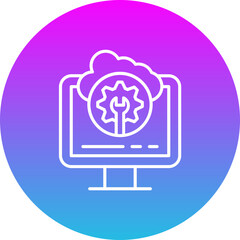 Cloud maintenance Icon