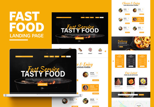 Fast Food Company Landing Page