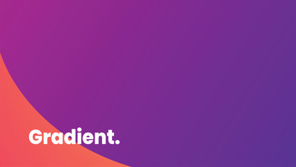 Fototapeta premium Abstract gradient purple and orange background with modern text for company