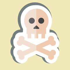 Sticker Death. related to Seath symbol. simple illustration