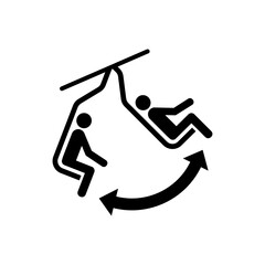 ISO prohibition safety signs_do not swing the chair symbol only