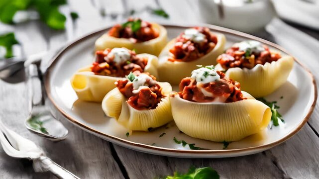  Delicious pasta stuffed with meat cheese and herbs ready to be savored