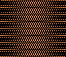 1-Inch Hexagon Grids | Precise Geometric Vector Design , honeycomb pattern .