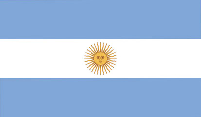 Illustration of Argentina flag