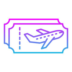 Plane ticket Icon