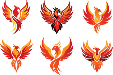 Vector art Phoenix logo with white background.eps