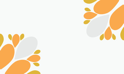 leaves frame background with copy space for text. Vector illustration.