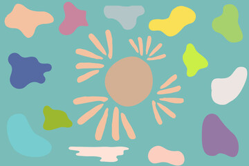 Abstract Sunshine and Cloudscape