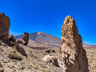 Roques de Garcia rock formations, Teide National Park, Tenerife, Spain