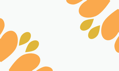 leaves frame background with copy space for text. Vector illustration.