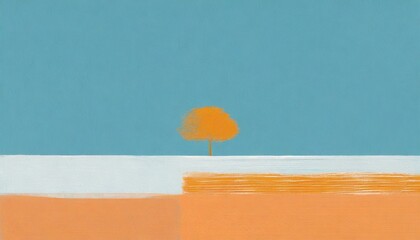 A minimalist abstract landscape