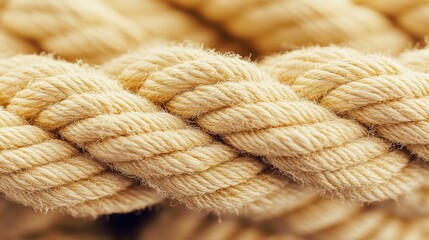 Texture, background and industrial with braided rope for maritime, sailing or yacht sport for display. Generative ai