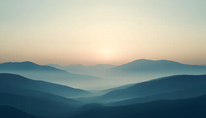 Obraz premium A simple gradient transitioning from a light to dark shade, creating a calm and soothing backdrop