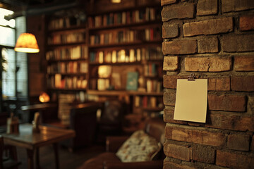 Cozy Evening in Rustic Library