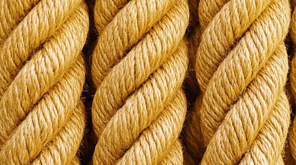 Texture, background and industrial with braided rope for maritime, sailing or yacht sport for display. Generative ai