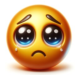 Clipart of  sad emoji cartoon art