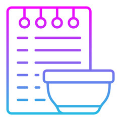 Obraz premium Recipe Icon