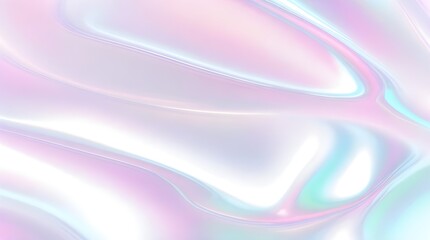 Fototapeta premium Holographic background seamless trendy iridescent light foil texture. Soft holographic pastel unicorn marble background pattern. Modern pearlescent blurry abstract swirl illustration. 