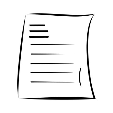 recommend clip art: Black outline and lineart style agreement finance data checkbox icon and vector illustration