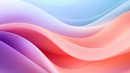 Smooth gradient waves blending into each other in pastel colors