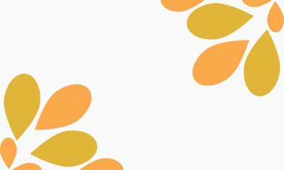 leaves frame background with copy space for text. Vector illustration.