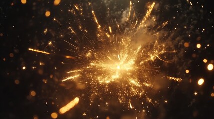 Fototapeta premium Stunning Fireworks Show Illuminating the Skyline