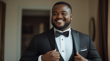 African Groom Preparing for His Special Day