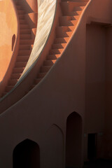 Obraz premium Jaipur Architecture- Jantar mantar, Hawa Mahal , Amber Fort