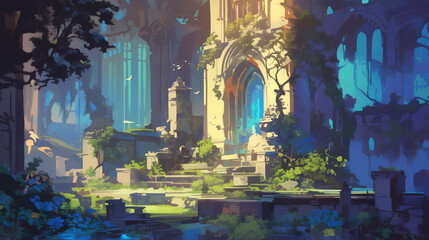 Obraz premium ファンタジーの城