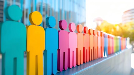 company reviewing gender equality policies annually, symbolizing continuous improvement in diversity efforts, with light effects emphasizing dedication to fairness.