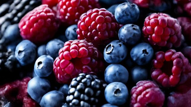  Fresh vibrant berries ready to be enjoyed