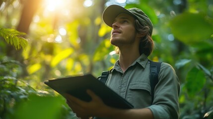 Forestry Expert Evaluating Wildlife Habitat Restoration