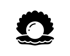 Seashell icon. Vector line shell icon. 