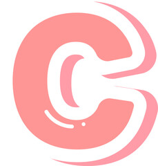 Letter C Pink