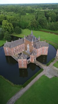 drone video Merode castle belgium europe