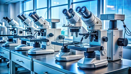 Modern Fertility Microscopes Observe Healthy Embryos Developing Alongside Sterile Tools In An Ivf Clinic Laboratory.