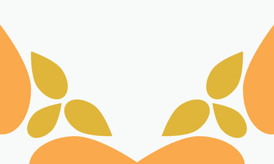 leaves frame background with copy space for text. Vector illustration.