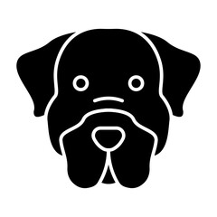 Rottweiler dog face