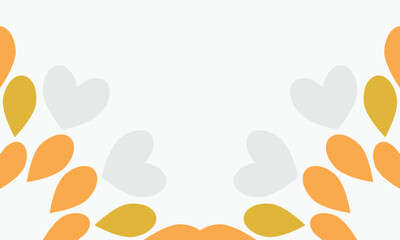 leaves frame background with copy space for text. Vector illustration.