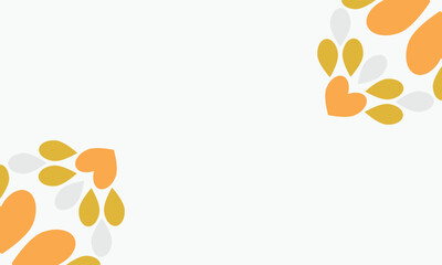 leaves frame background with copy space for text. Vector illustration.